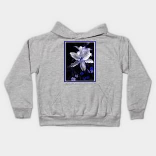 Blue-toned Lily Kids Hoodie